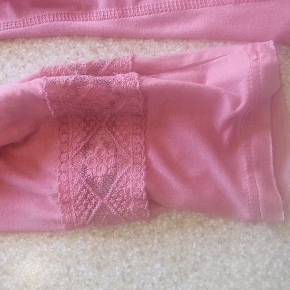 POL Hooded Long Sleeve Tunic Dusty Rose Size L - Picture 7 of 12